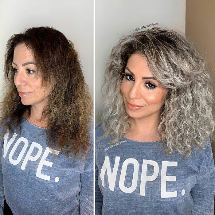 Celebrity Colorist Helps Women To Stop Covering Their Grey Roots And Embrace Their Natural Hair (35 New Pics)