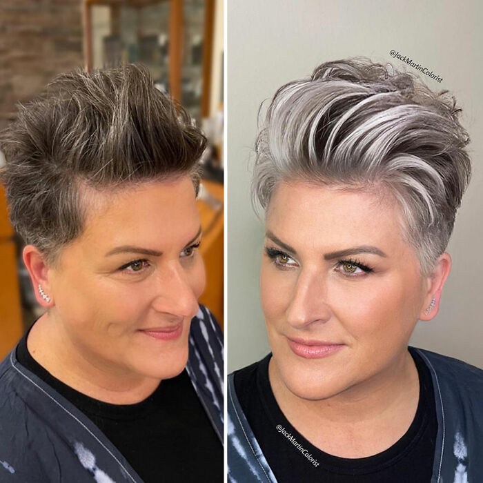 Celebrity Colorist Helps Women To Stop Covering Their Grey Roots And Embrace Their Natural Hair (35 New Pics)