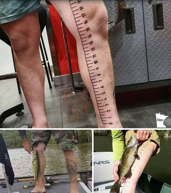 Enseña a un hombre a pescar... y tatúale la pierna