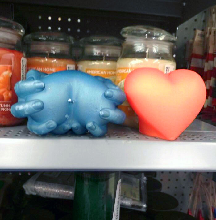 Velas de corazón provocativas