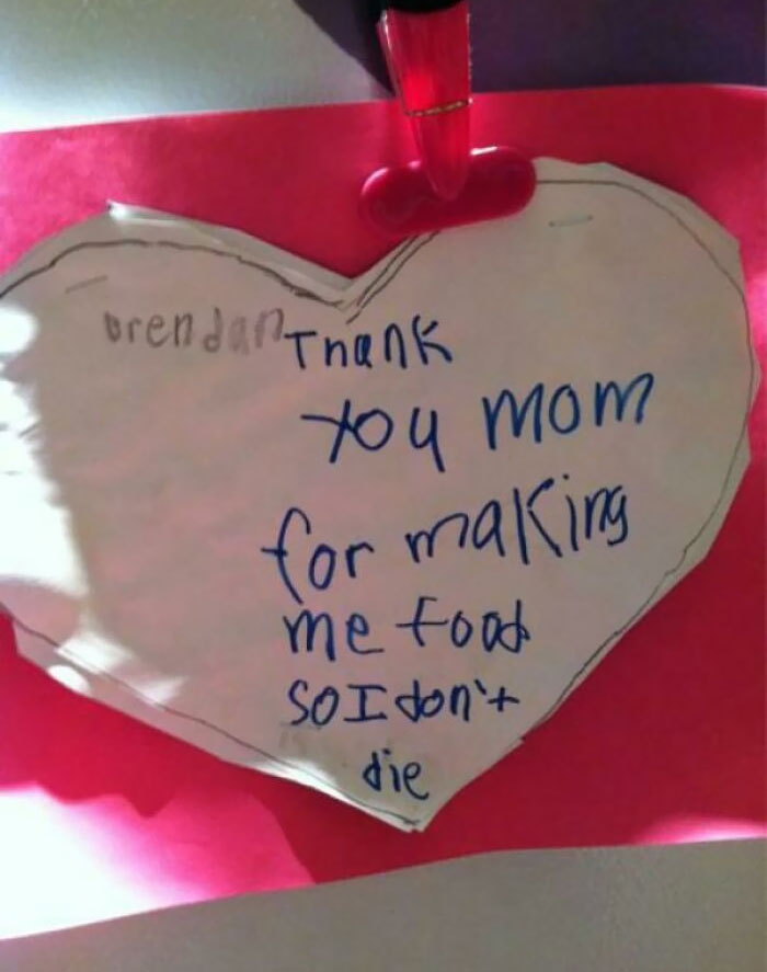 La tarjeta de San Valentín que hice cuando tenía 5 años