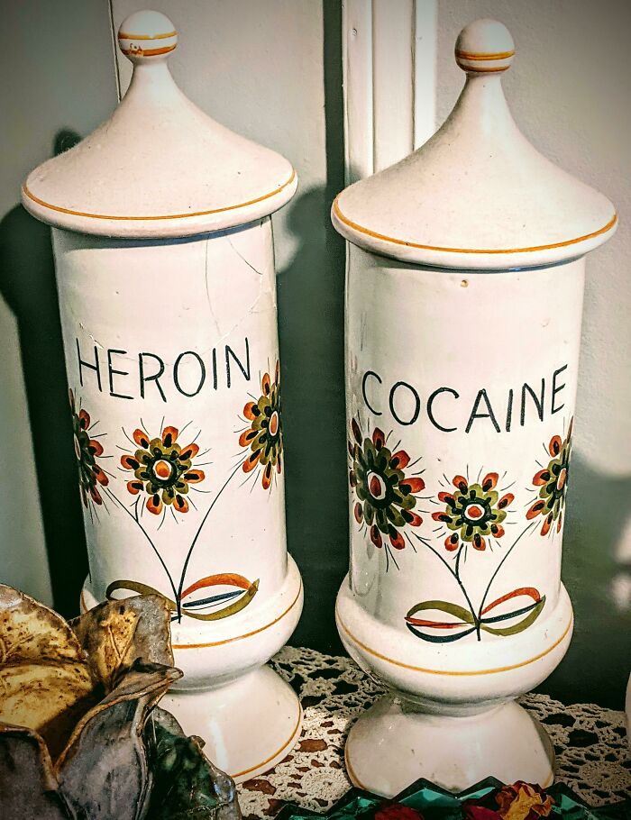 Los "tarros de especias" decorativos de mi abuela, de los años 50