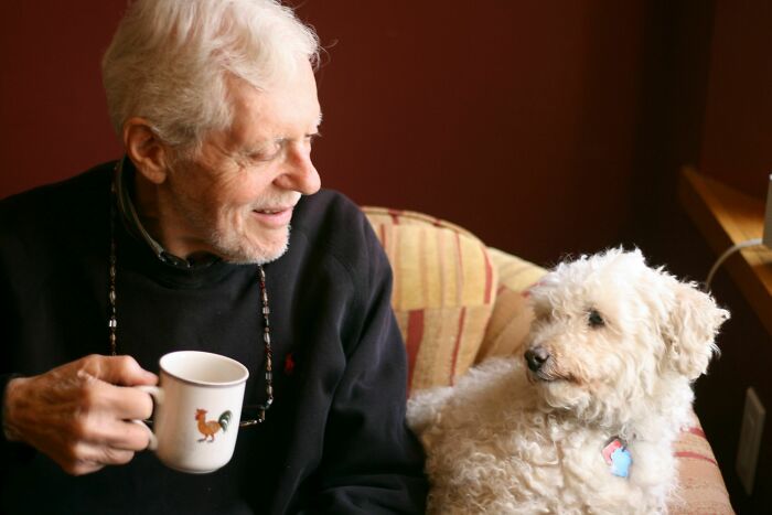 Mi padre tiene Alzheimer, su perro es viejo. Quería que le hiciera una foto a ella 