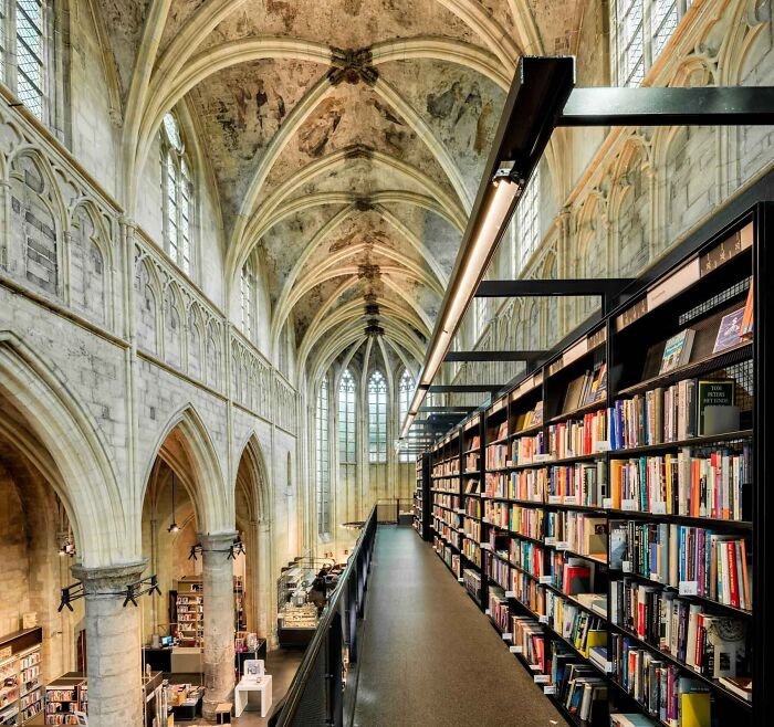 Librería Dominicanen en Maastricht, Países Bajos. Es una librería dentro de una iglesia gótica del siglo XIII