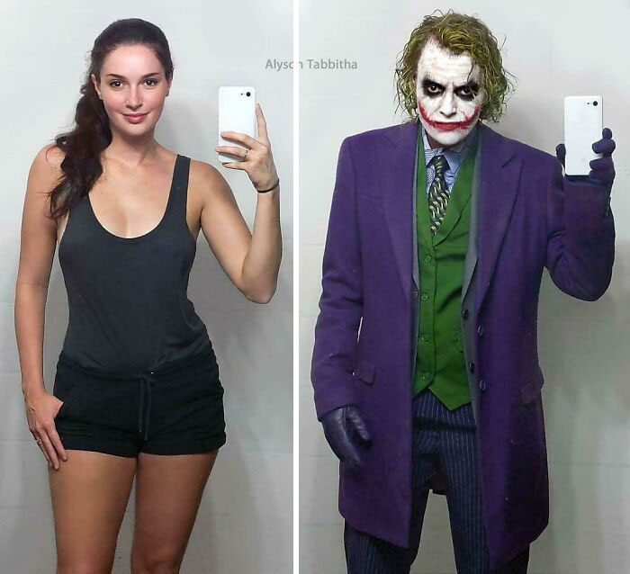 Alyson Tabbitha como el Joker del Caballero Oscuro