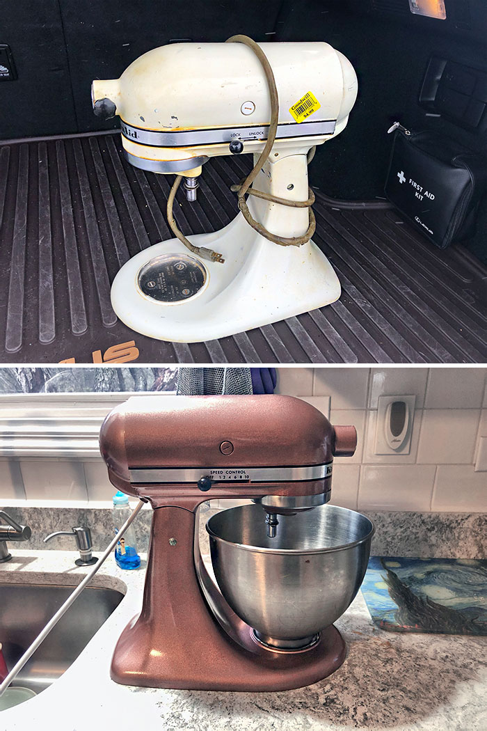 Restauré una batidora Kitchen-Aid de 5 dólares que encontré en la tienda de segunda mano