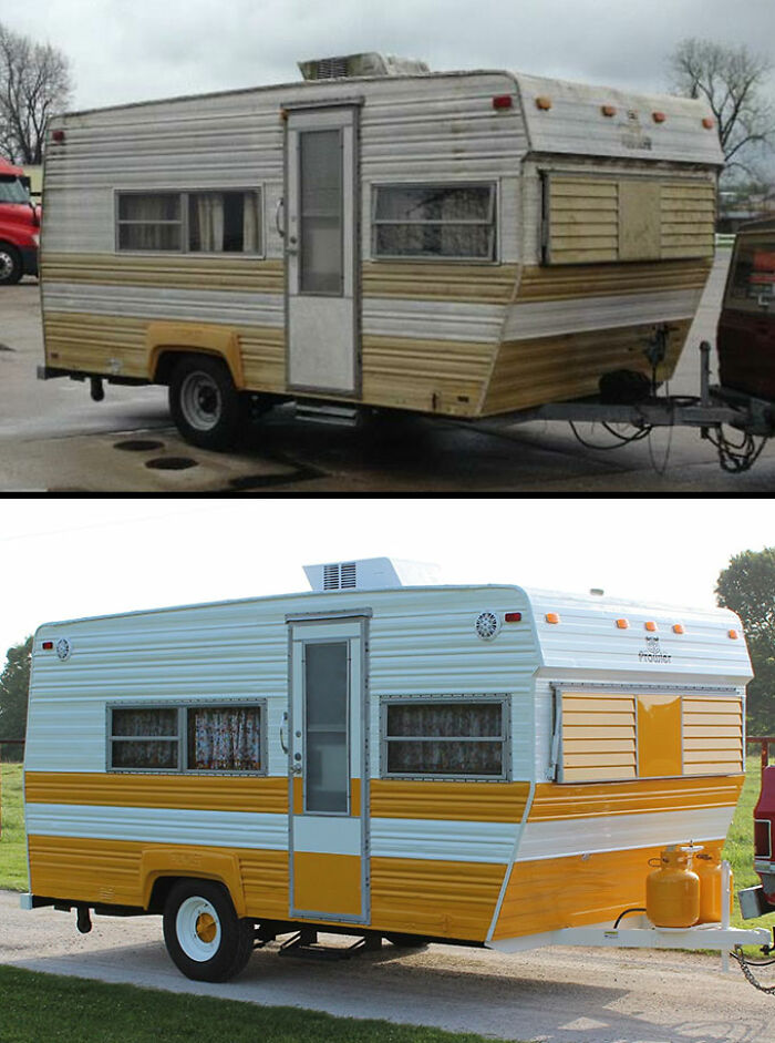 Restauración de una caravana vintage 