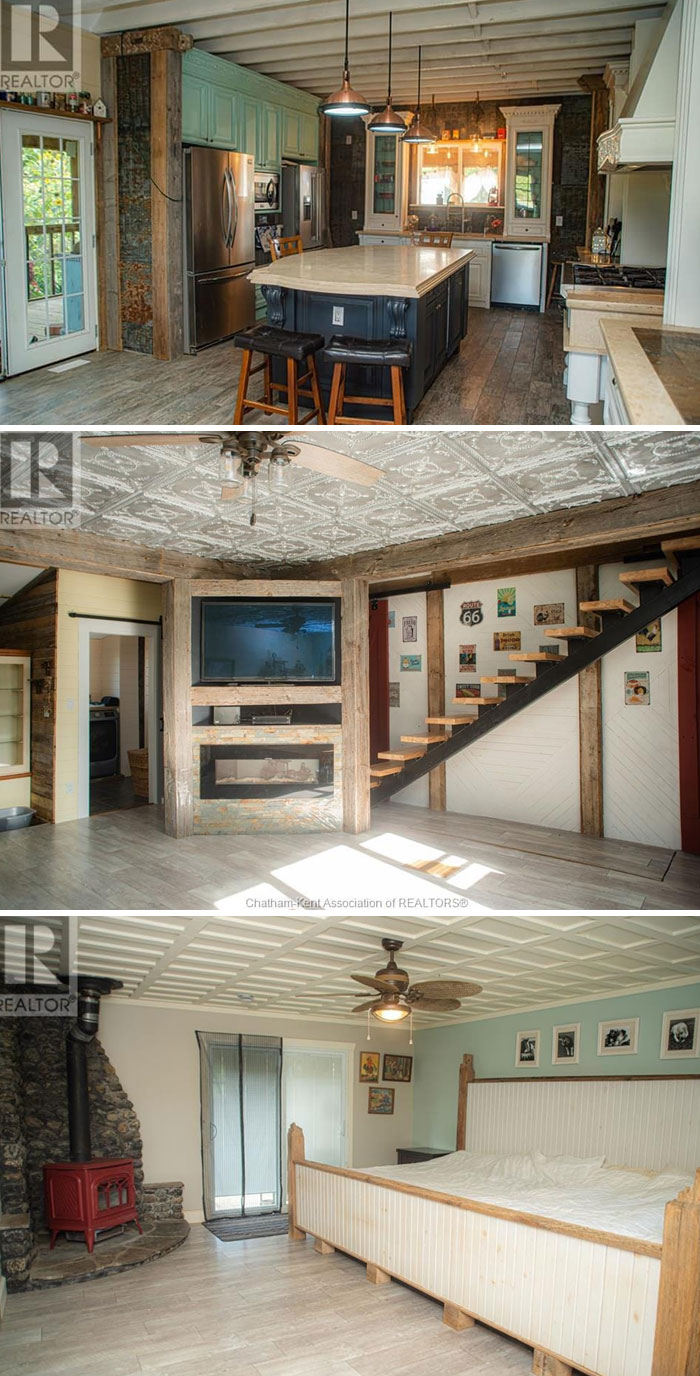 La publicación decía: “El diseño de interiores rústico y campestre de esta casa es digno de aparecer en una revista, las fotos hablan por sí solas”. Las fotos: