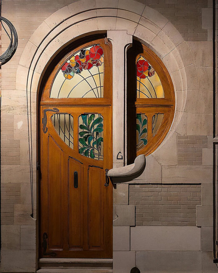 Puerta Art Nouveau