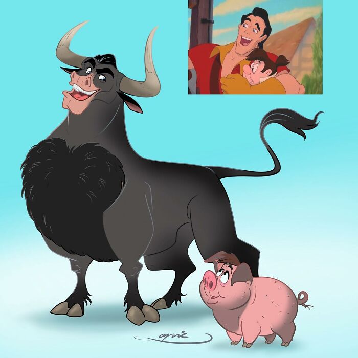 Gastón y Lefou