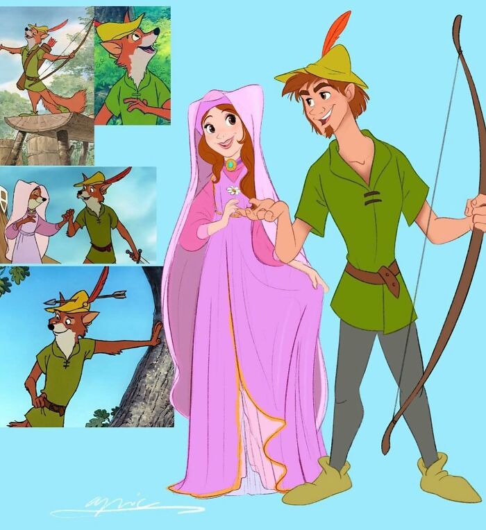 Srta. Marian y Robin Hood