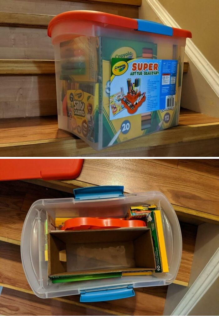 Ya os podéis imaginar la decepción de mi hija cuando abrimos este "Súper Cubo de Arte" de Crayola