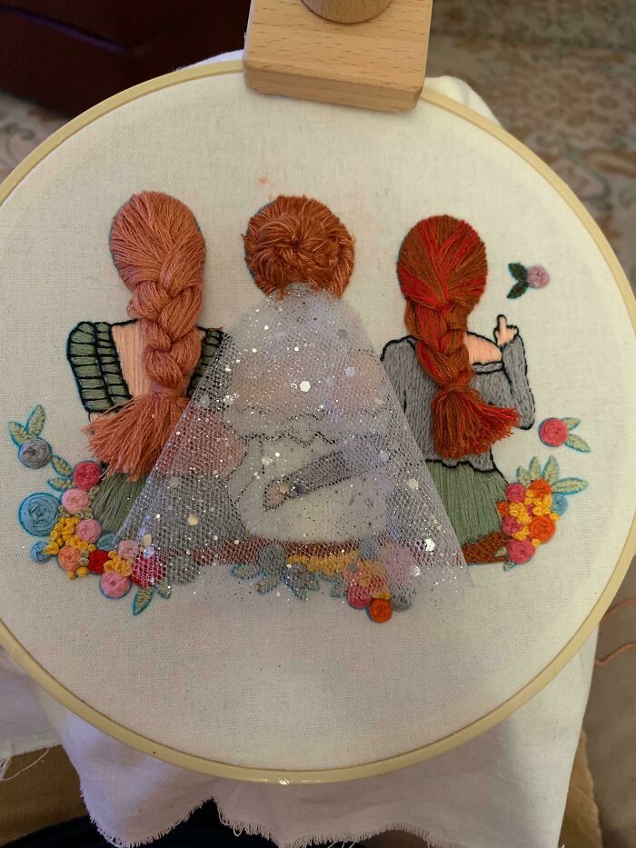 Mi prima se casó en agosto. Por fin he terminado su regalo, solo falta ponerle la fecha 