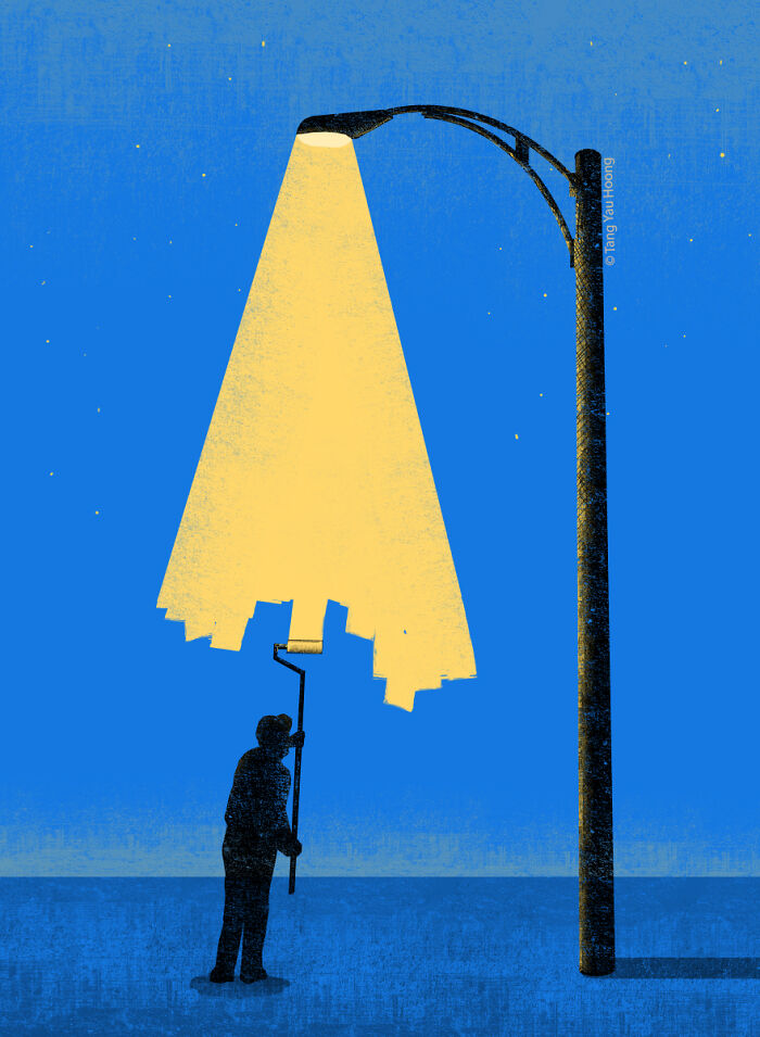 30 Clever Illustrations By Tang Yau Hoong That Make Use Of Negative Space