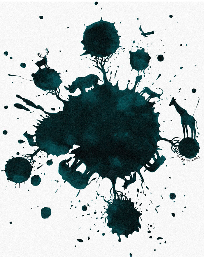 30 Clever Illustrations By Tang Yau Hoong That Make Use Of Negative Space