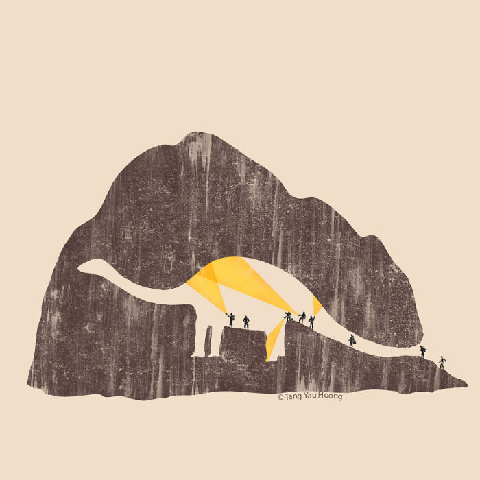 30 Clever Illustrations By Tang Yau Hoong That Make Use Of Negative Space