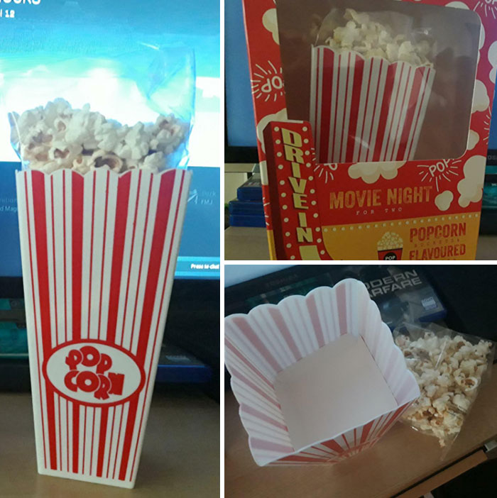 Sé que las palomitas son en su mayoría aire, pero esto...