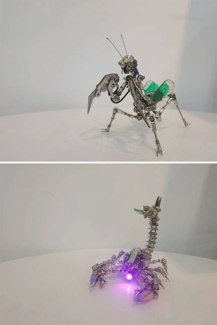Hice estos insectos de metal
