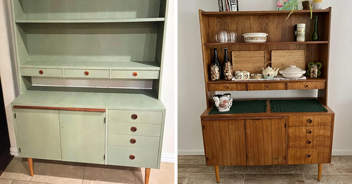 20 Muebles arruinados que fueron restaurados a su «gloria original» (nuevas imágenes)