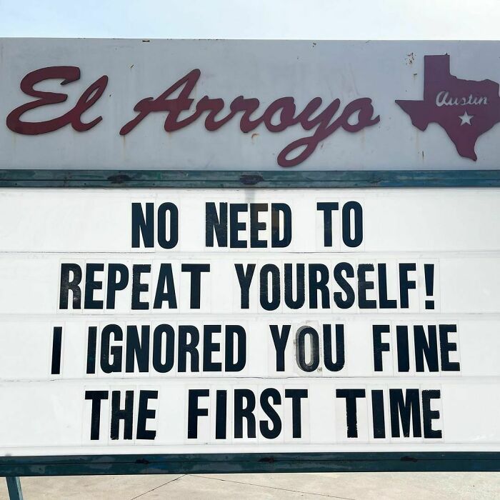 30 Of The Funniest Signs Posted By This Restaurant (New Pics)