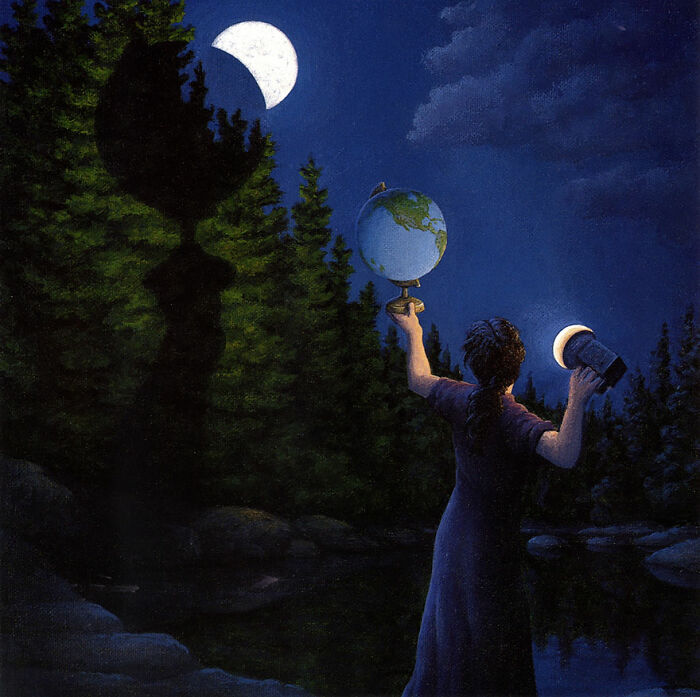 Eclipse de luna nueva