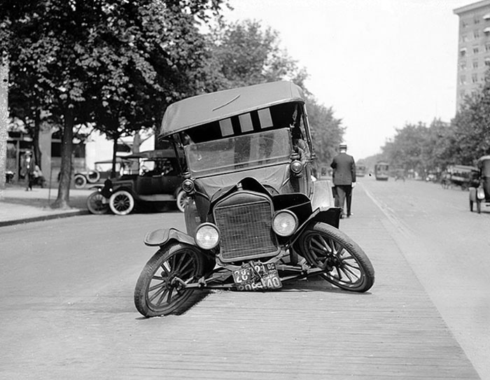 Un Ford modelo T averiado