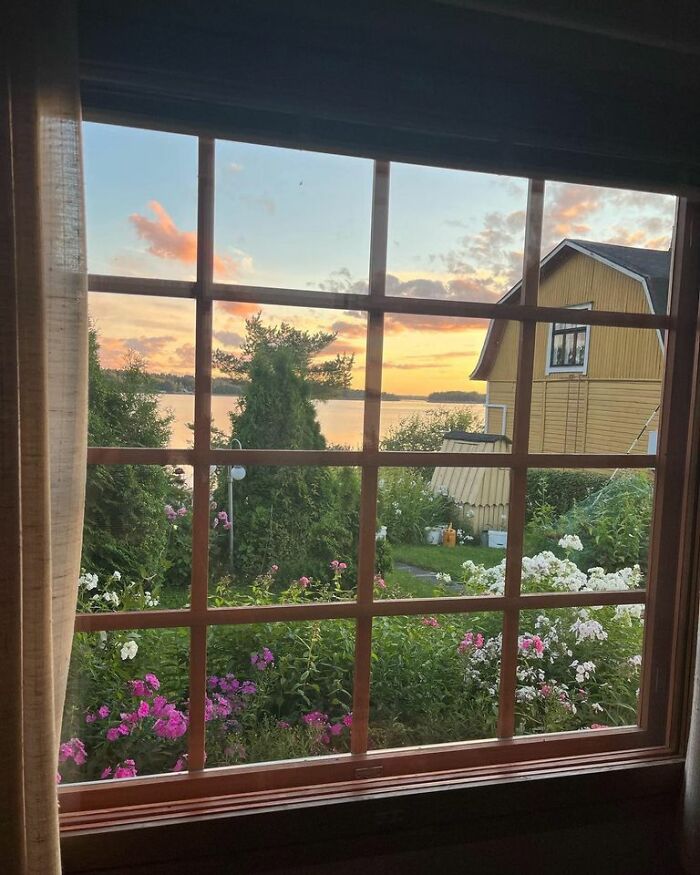 Una vista desde la casa de mi abuela en Lappeenranta, Finlandia 