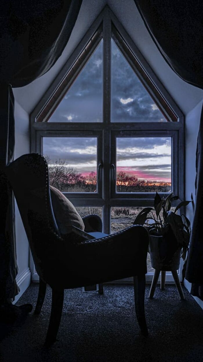 La vista desde mi habitación en Cumbria, Reino Unido 