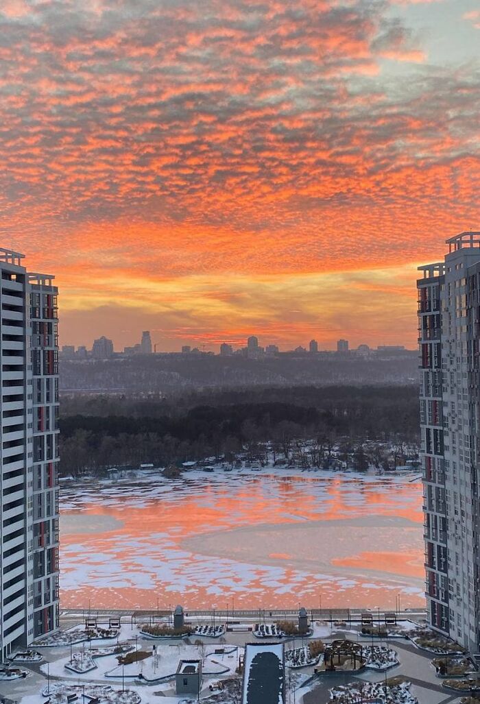 Mi ventana en Kiev, Ucrania 