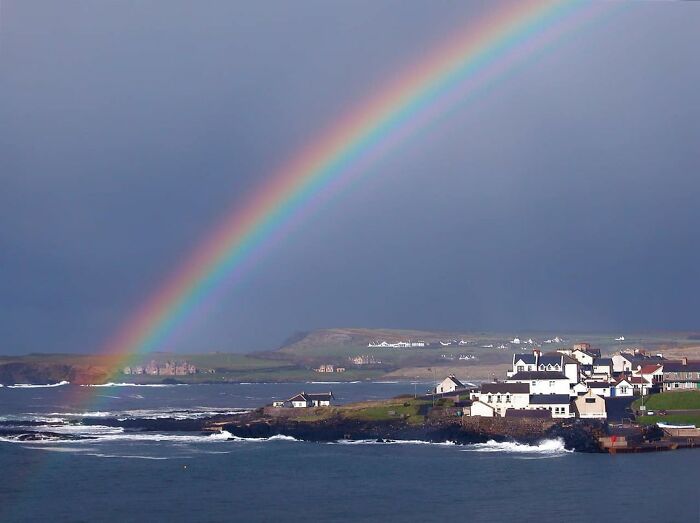 El paisaje desde la ventana de mi sala en Irlanda del Norte