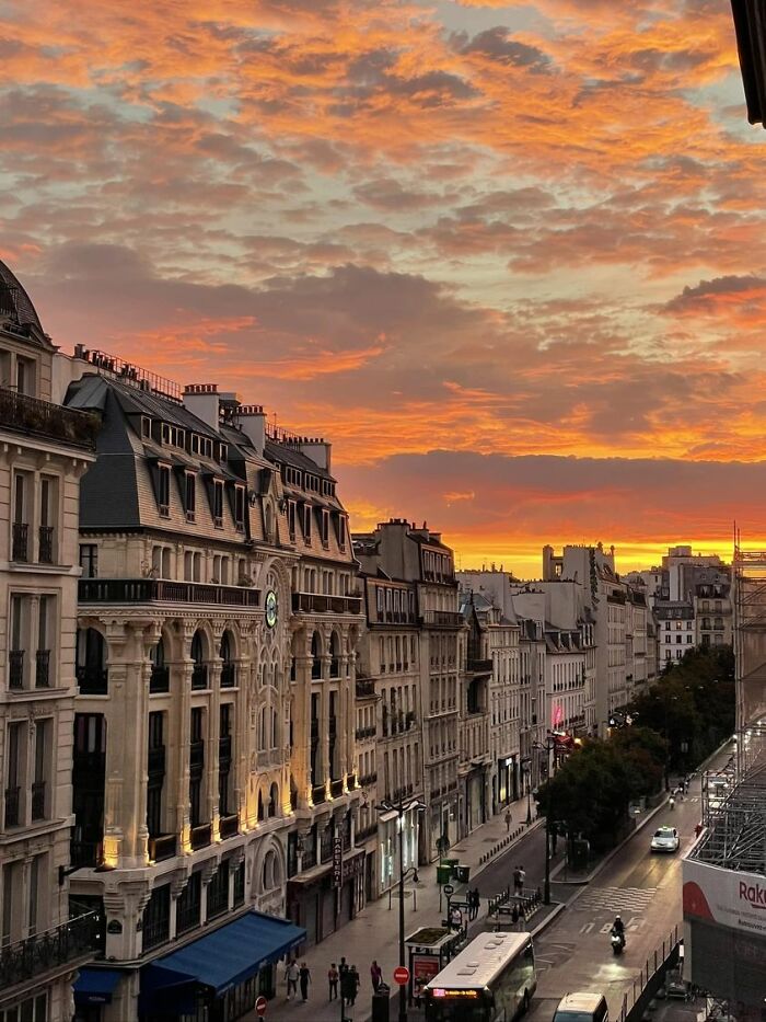 La vista desde la casa de mis primos en París 