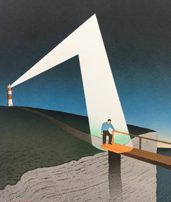 30 Illustrations Infused With Dark Humor And Optimism By Guy Billout (New Pics)