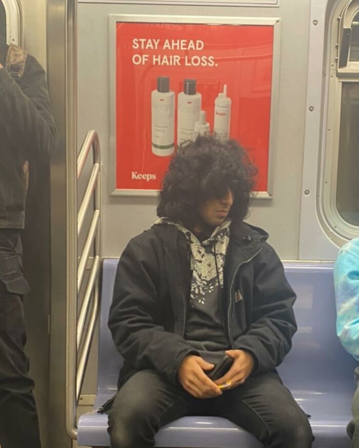 30 Of The Funniest Photos Of People Sitting Under Subway Signs That Resemble Them, As Shared On ‘Subway Creatures’