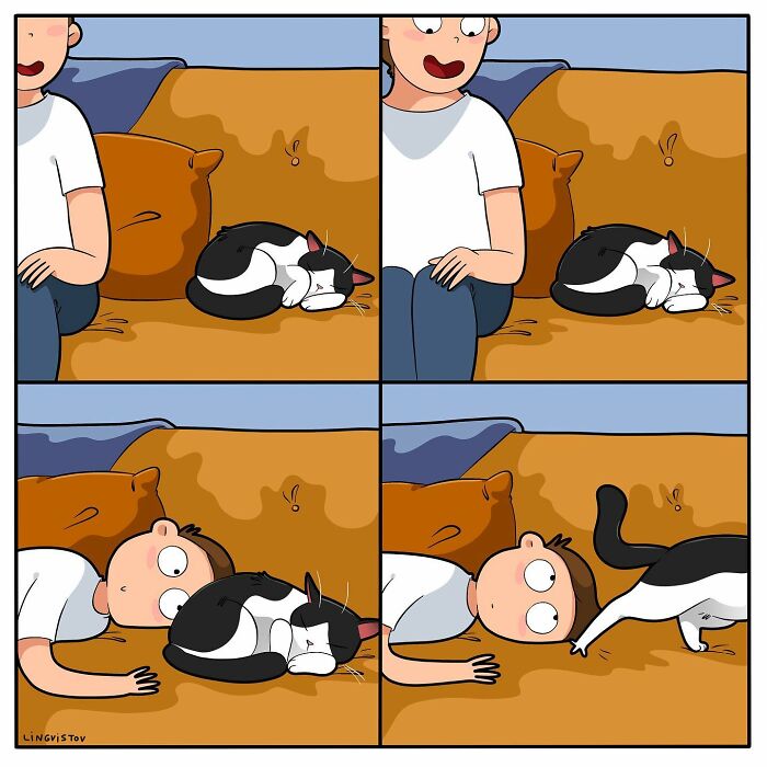 The Daily Realities Of Living With A Cat, Perfectly Captured By This Artist (40 New Pics)