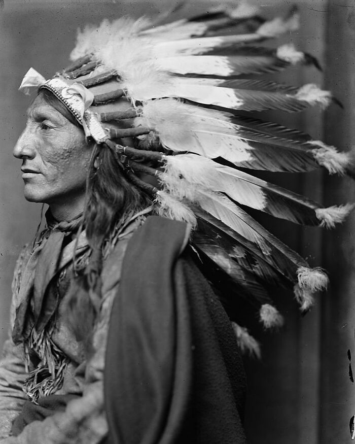 Caballo Torbellino, un nativo americano sioux. Fotografiado por Gertrude Käsebier, C.1900