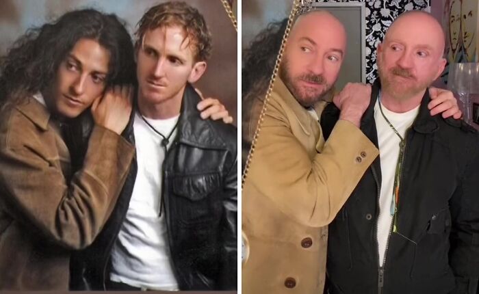 Gay Couple Recreates 30 Photos From The '80s And '90s, And The Internet Is Going Crazy