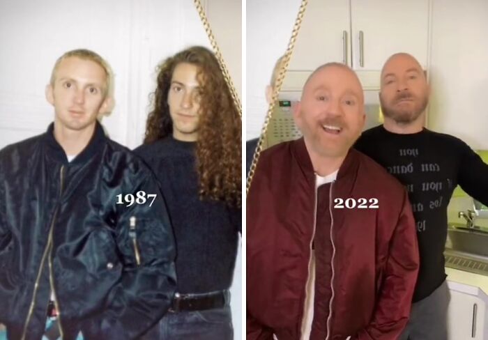 Gay Couple Recreates 30 Photos From The '80s And '90s, And The Internet Is Going Crazy