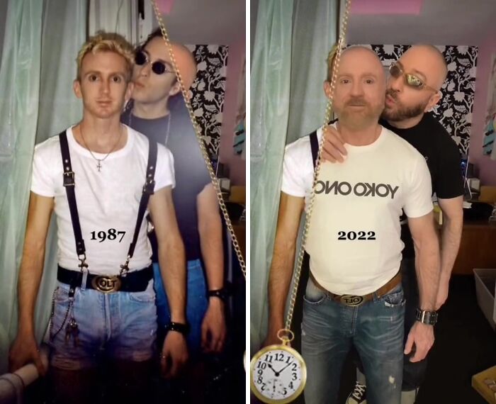 Gay Couple Recreates 30 Photos From The '80s And '90s, And The Internet Is Going Crazy