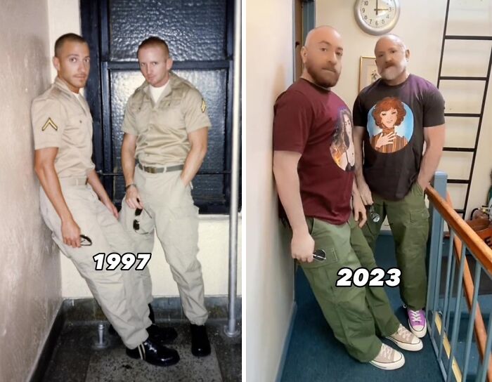 Gay Couple Recreates 30 Photos From The '80s And '90s, And The Internet Is Going Crazy