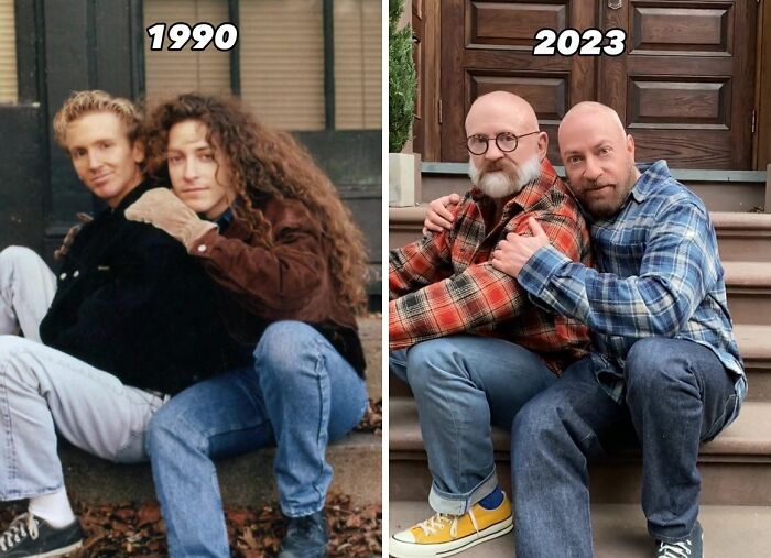 Gay Couple Recreates 30 Photos From The '80s And '90s, And The Internet Is Going Crazy