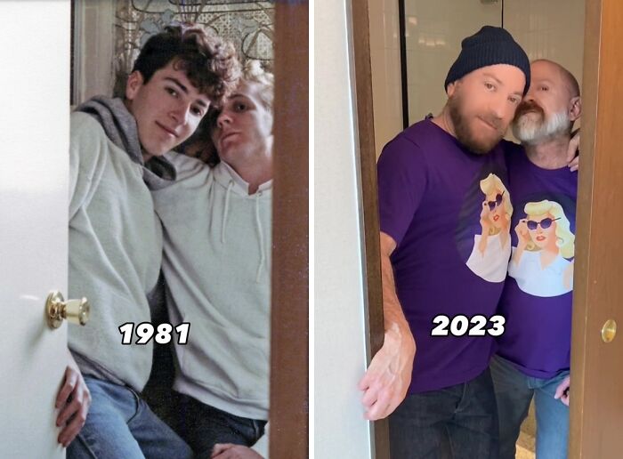 Gay Couple Recreates 30 Photos From The '80s And '90s, And The Internet Is Going Crazy