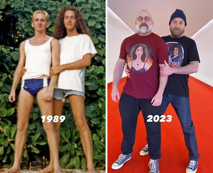 Gay Couple Recreates 30 Photos From The '80s And '90s, And The Internet Is Going Crazy