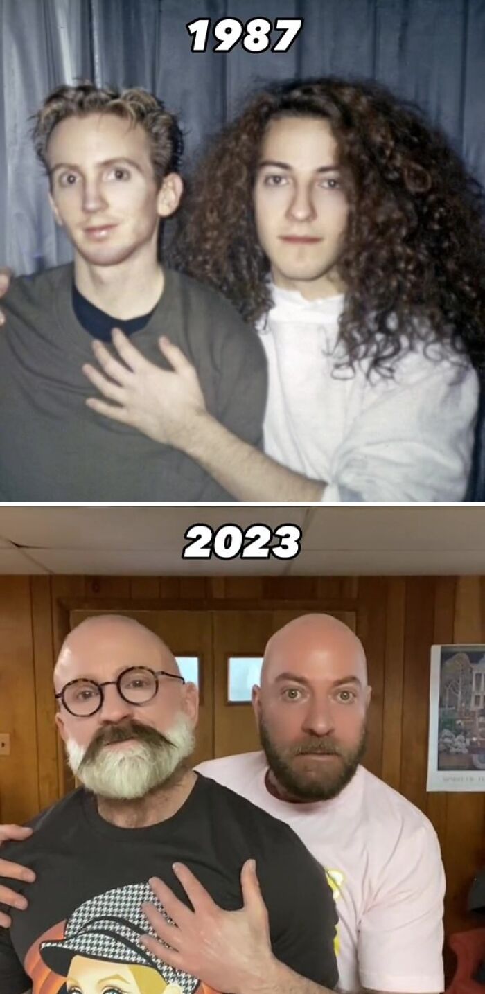 Gay Couple Recreates 30 Photos From The '80s And '90s, And The Internet Is Going Crazy
