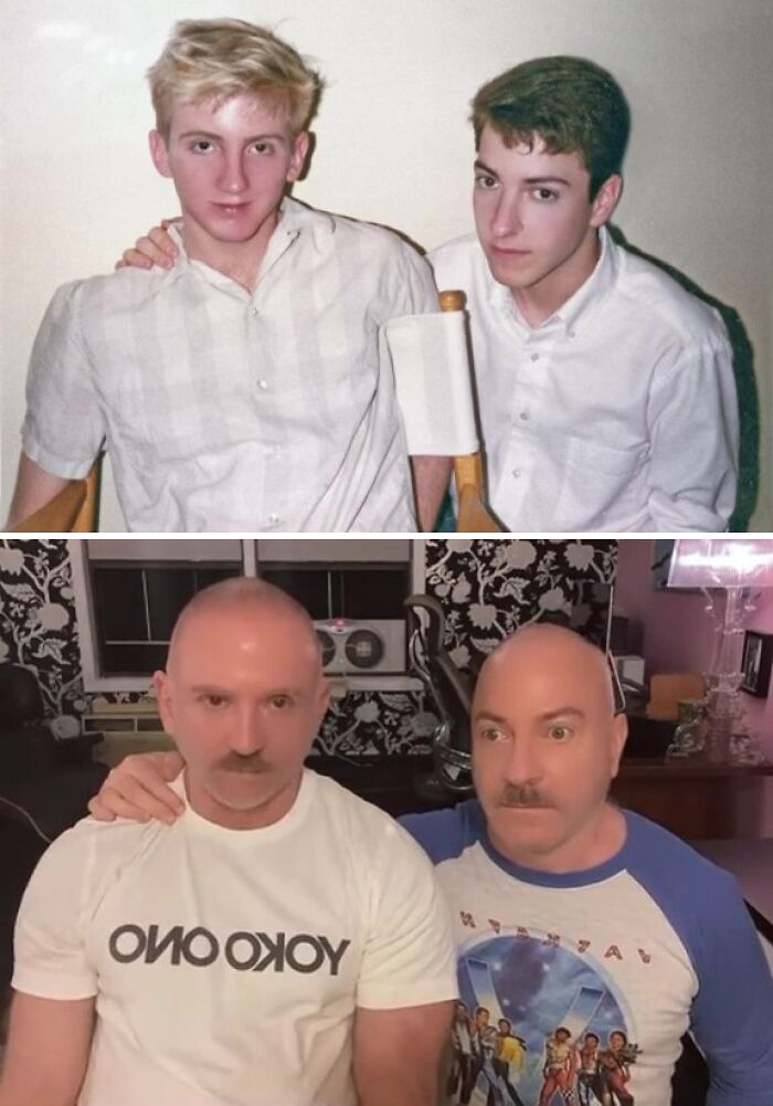 Gay Couple Recreates 30 Photos From The '80s And '90s, And The Internet Is Going Crazy