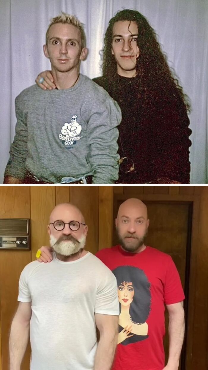 Gay Couple Recreates 30 Photos From The '80s And '90s, And The Internet Is Going Crazy