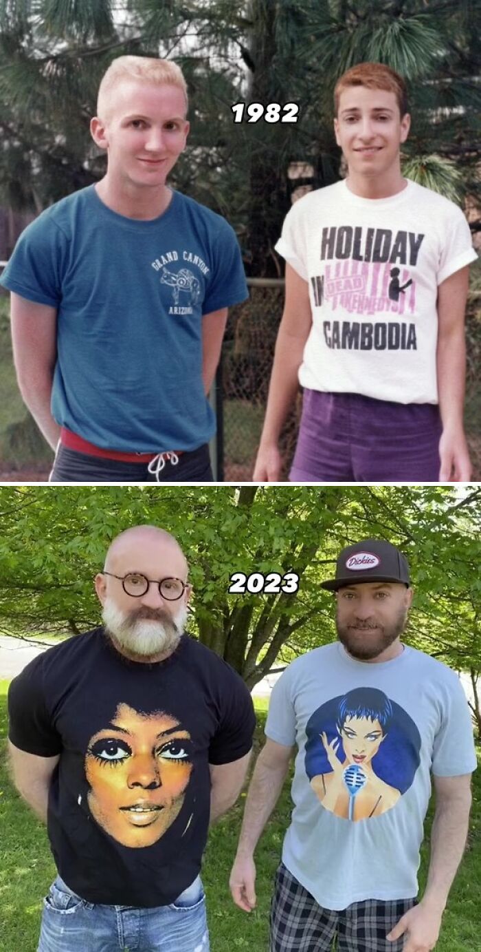 Gay Couple Recreates 30 Photos From The '80s And '90s, And The Internet Is Going Crazy