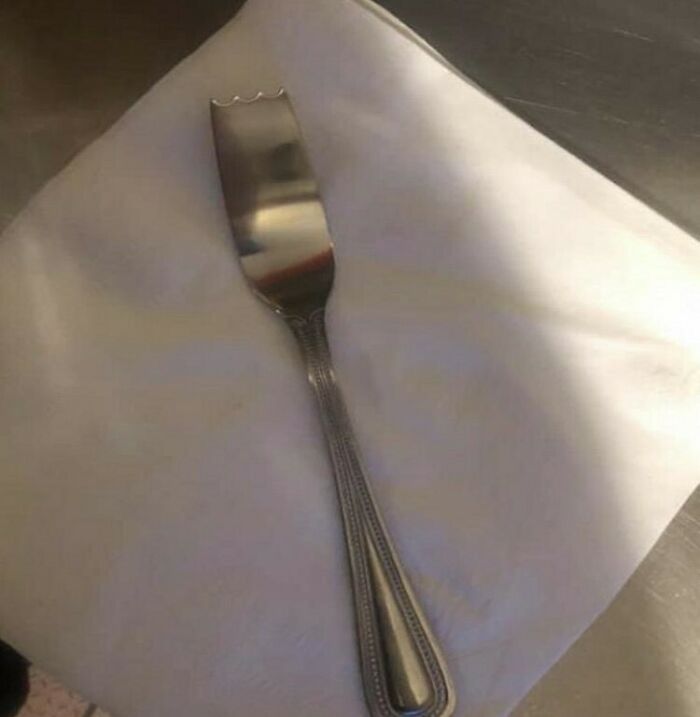 Un tenedor que no fue cortado