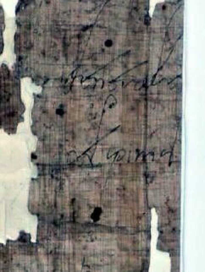 La única caligrafía que se conserva de un emperador romano (Teodosio II)