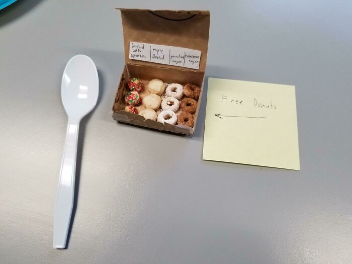 Alguien trajo donas Cheerio al trabajo hoy