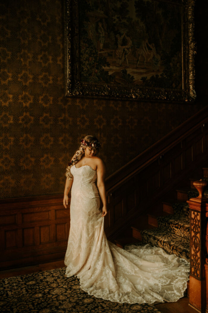 Mi esposa en nuestra boda